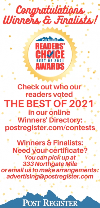 Readers' Choice Best of 2021 Awards