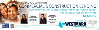Helping You Soar With Commercial & Construction Lending
