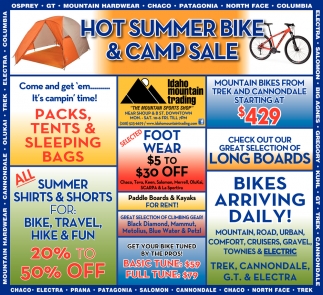 Hot Summer Bike & Camp Sale