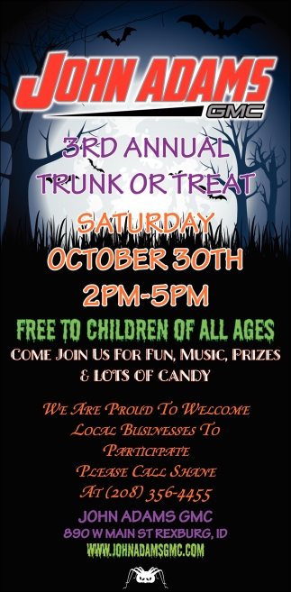 3rd Annual Trunk Or Treat