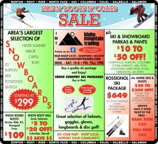 Skis N' Boots N' Coats Sale