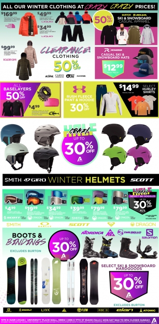 All Our Winter Clothing at Crazy Crazy Prices!