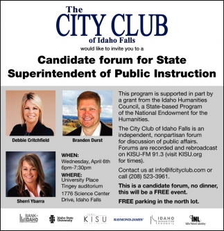 Candidate Forum For State Superintendent of Public Instruction