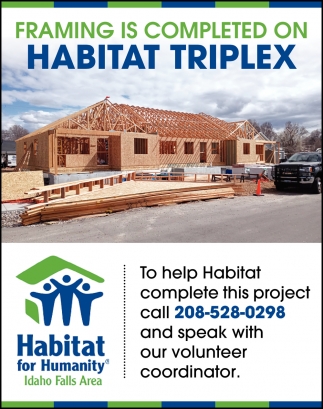 Framing is Completed On Habitat Triplex