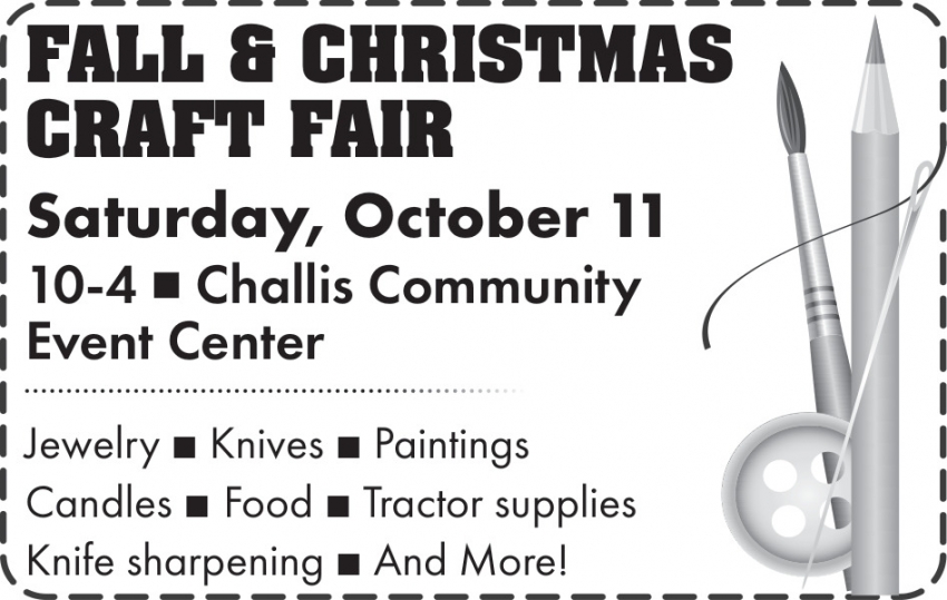 Fall & Christmas Craft Fair (October 11, 20205)