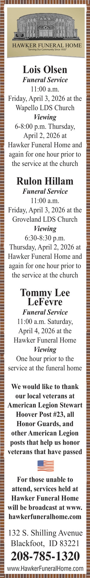 Hawker Funeral Home