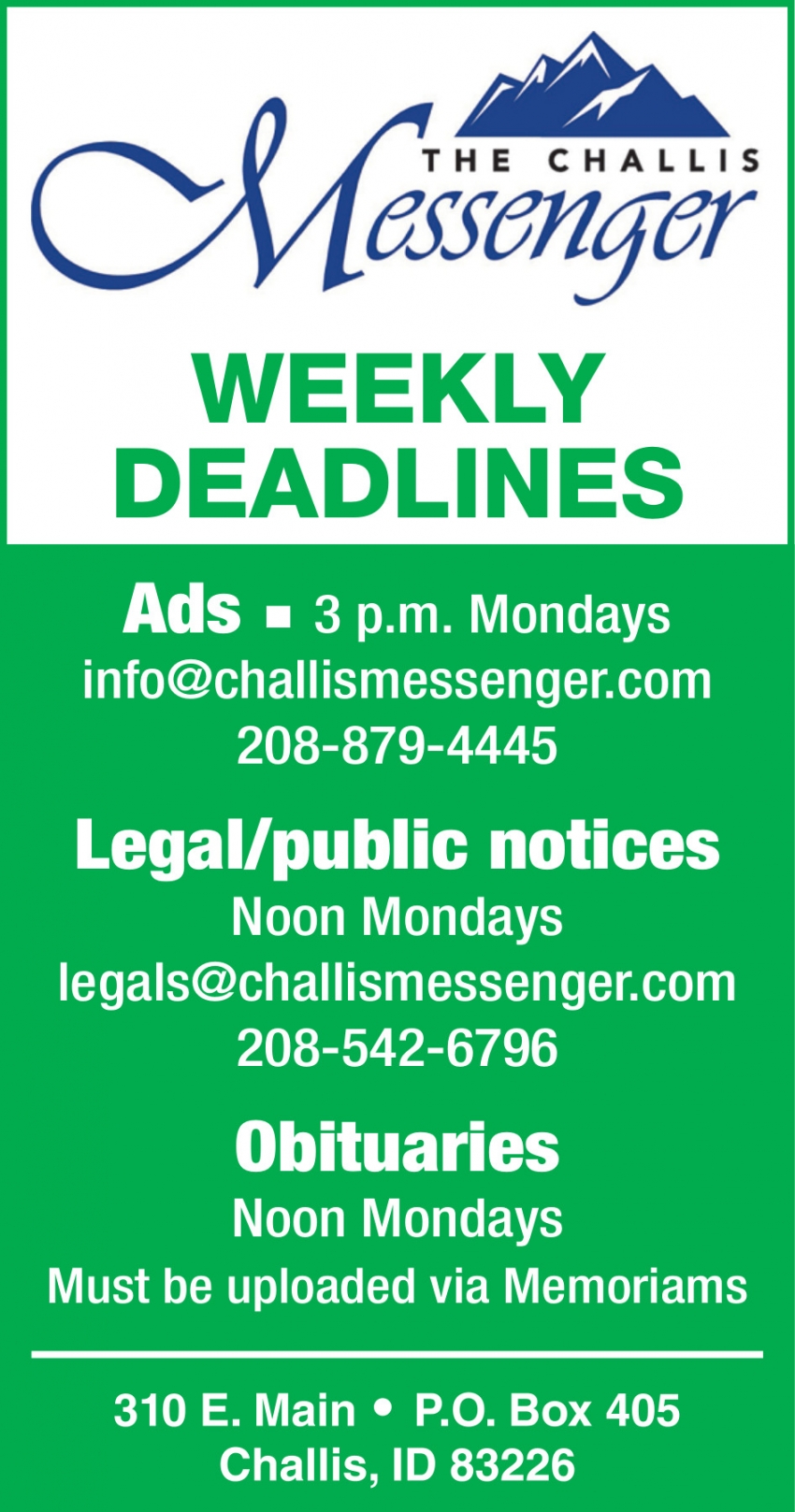 The Challis Messenger