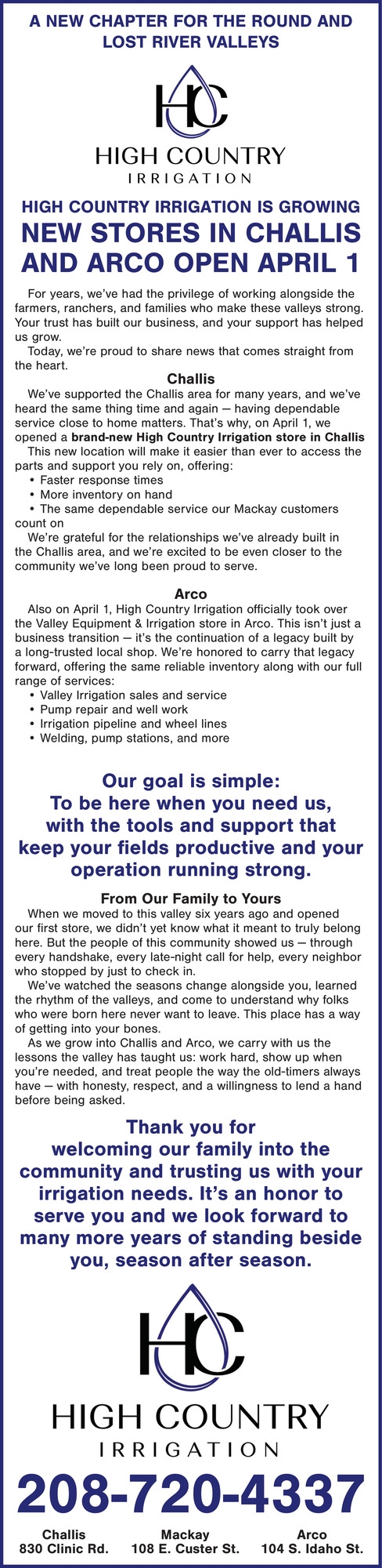 High Country Irrigation