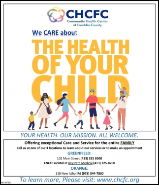 We Care About The Health of Your Child