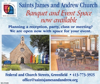 Banquet and Event Space Now Available