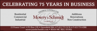 Celebrating 75 Years In Business