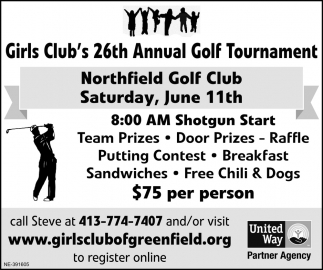 Girls Club's 26th annual Golf Tournament
