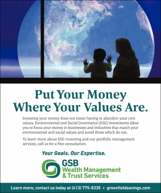 Put Your Money Where Values Are.