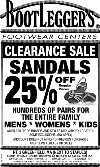 Clearance Sale