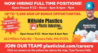 Now Hiring! Full Time Positions!