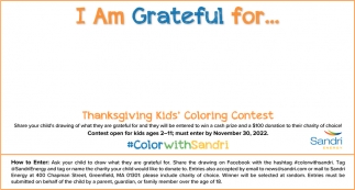 Thanksgiving Kids' Coloring Contest