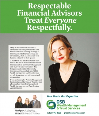 Respectable Financial Advisors