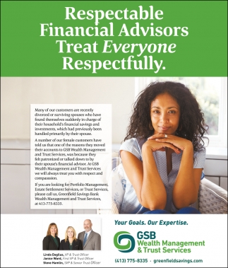 Respectable Financial Advisors