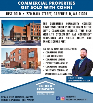 Commercial Properties Get Sold with Cohn!