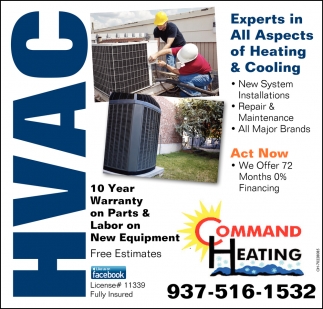 Experts In All Aspects of Heating & Cooling