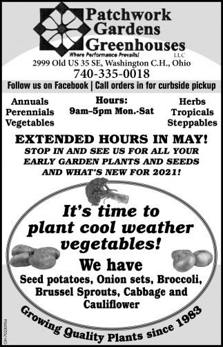It's Time To Plant Cool Weather Vegetables!