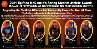2021 Epifano McDonald's Spring Student Athlete Awards