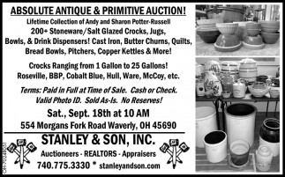 Absolute Antique & Primitive Auction!