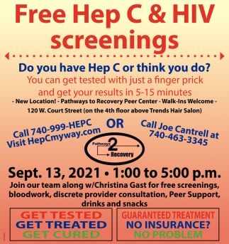 Free Hep C & HIV Screenings