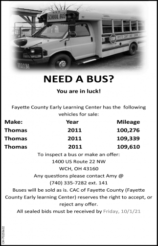 Need A Bus?