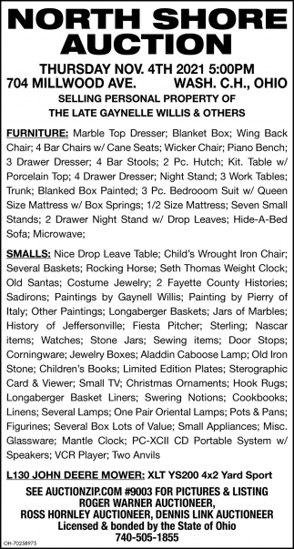 Furniture Auction 