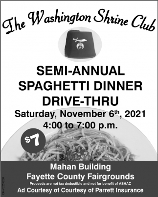 Semi-Annual Spaghetti Supper - November 2