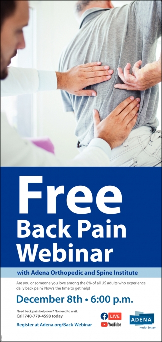 Free Back Pain Webinar