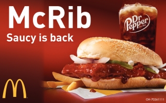 McRib Saucy Is Back