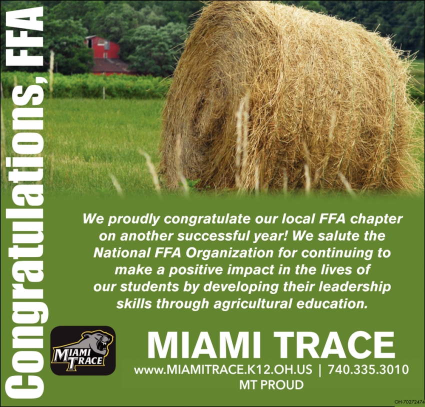 Congratulations, FFA