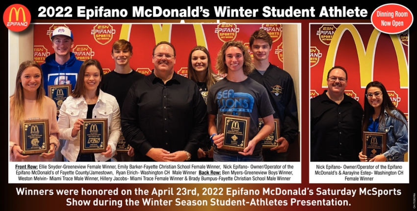 2022 Epifano McDonald's Winter Student Athlete