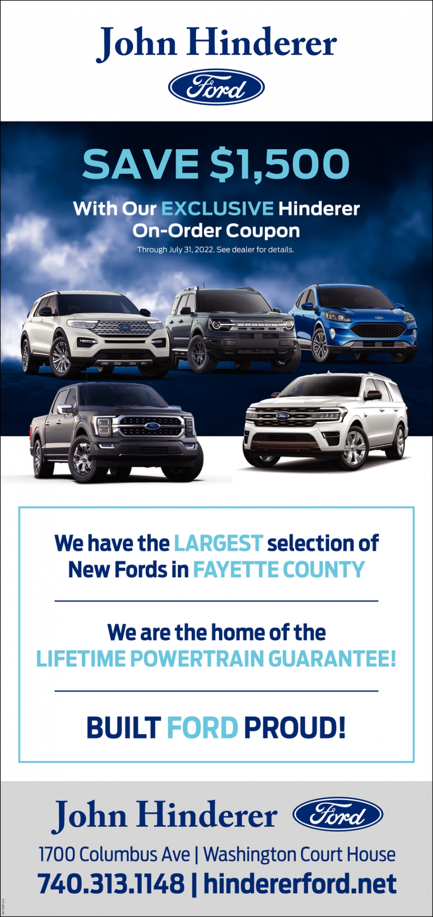 We Have The Largest Selection Of New Fords