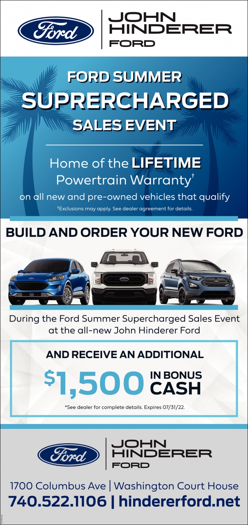 Ford Summer Suprercharged Sales Event