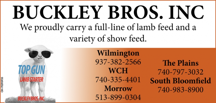 We Proudly Carry A Full-Line of Lamb Feed