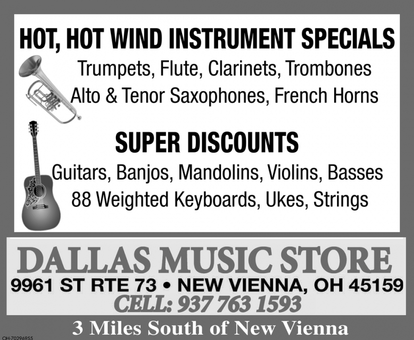 Hot, Hot Wind Instrument Specials