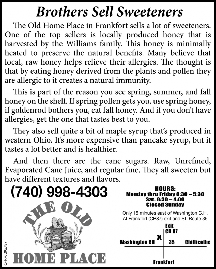 Brothers Sell Sweeteners
