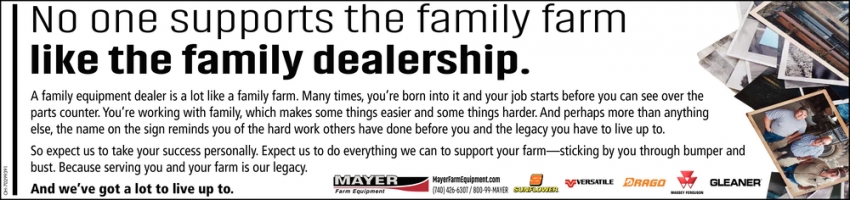 No One Supports The Family Farm Like The Family Dealership