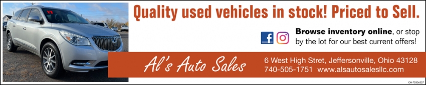 Quality Used Vehicles In Stock!