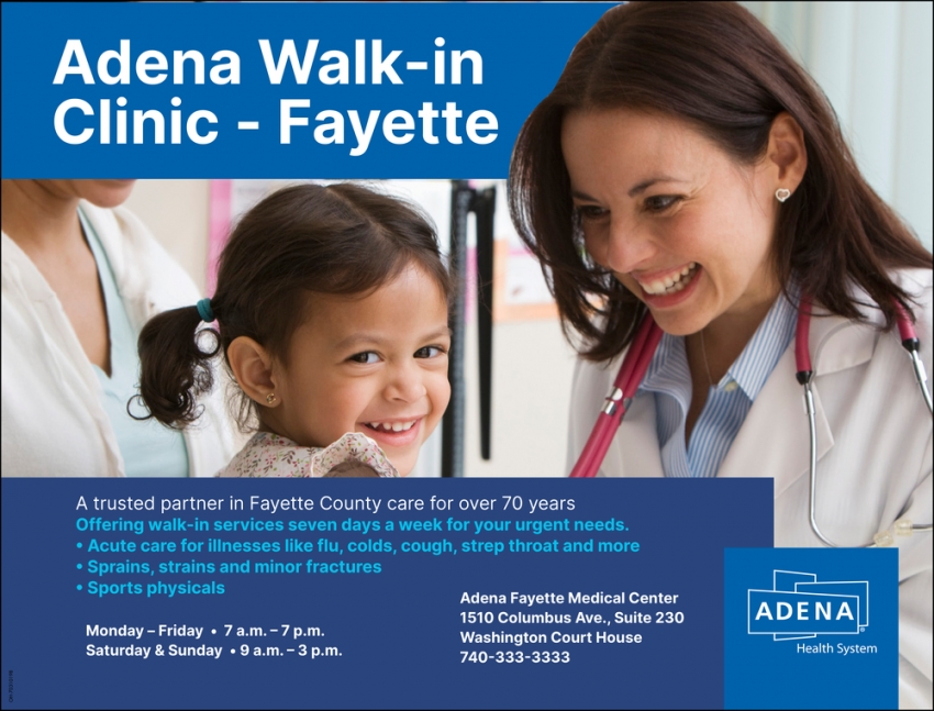 Adena Walk-In Clinic Fayette
