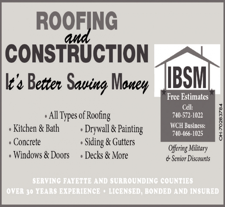 Roofing And Construction