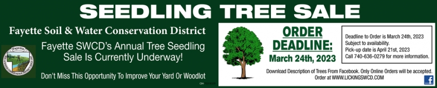 Seedling Tree Sale