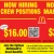 Now Hiring Crew Positions / Management