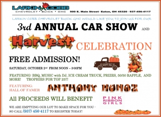 3rd Annual Car Show and Harvest Celebration