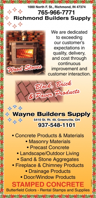 Block, Brick & Paver Products
