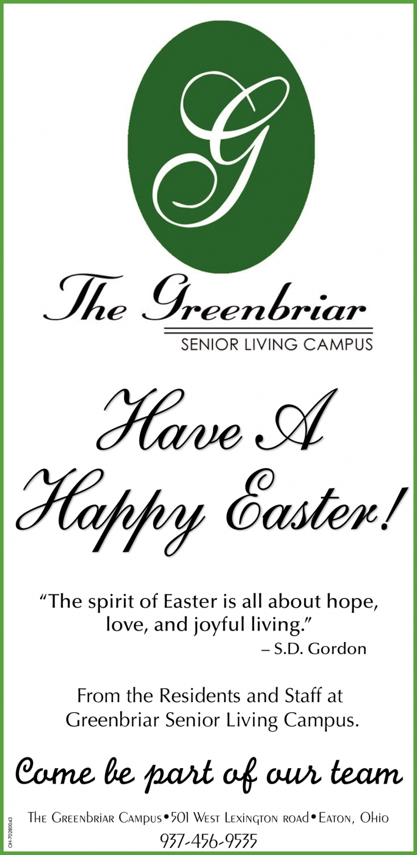 Have A Happy Easter!