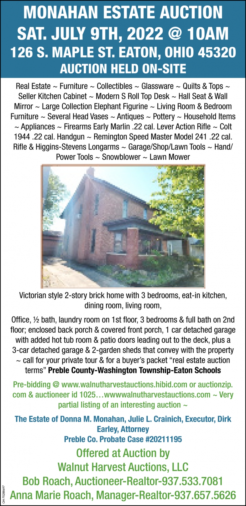 Monahan Estate Auction
